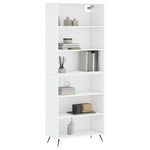 Highboard White 69.5x32.5x180 cm Engineered Wood 3189541