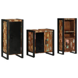 Bathroom Furniture Set 3 pcs Multicolour Solid Reclaimed Wood 3305617