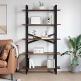 Bookshelf Smoked Oak 100 x 33.5 x 178 cm Engineered Wood 883936