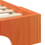 Bed Frame Brown 90 x 210 cm Solid Pine Wood 872895