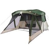 Camping Tent with Porch 4-Person Green Waterproof 94536