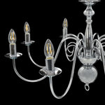 Chandelier Silver 8 x E14 Bulbs 281618