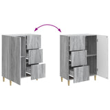 Sideboard Grey Sonoma 66 x 34.5 x 90 cm Engineered Wood 894631