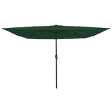 Garden Parasol Green 295 x 295 x 245 cm Polyester and Steel 42003661