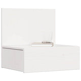 Bedside Table 2 pcs White 42 x 32.5 x 40 cm Solid pine wood 873496