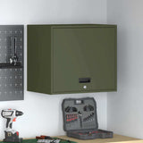 Wall Cabinet for Garage with Gas-lift Door Olive green 883271