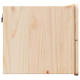 Bedside Table with Drawer Brown 39 x 34 x 33 cm Solid pinewood 873505