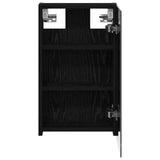 Bathroom Mirror Cabinet Black Oak 30 x 10.5 x 50 cm 889008