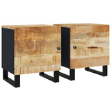 Bedside Cabinets 2 pcs 40x33x46 cm Solid Wood Mango 345209