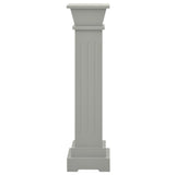 Classic Square Pillar Plant Stand Grey 17x17x66 cm MDF 323969