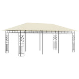 Gazebo with Mosquito Net 6x3x2.73 m Cream 47971