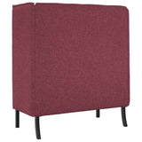 Highback Sofa Wine red 109 x 56 x 121 cm Fabric 42010835