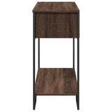 Console Table Brown Oak 100x35x74.5 cm Engineered Wood 848533