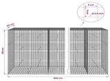 Gabion with 3.5 mm Wire and 5x5 cm Mesh 950x50x150 cm 3462373