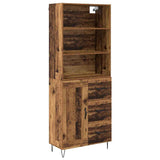 Highboard with Drawer 2 pcs Old Wood Engineered Wood 3415653