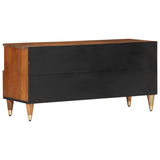 TV Cabinet 100x33x46 cm Solid Wood Mango 358302