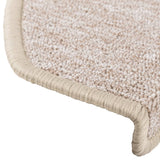 ZNTS Carpet Stair Treads 15 pcs Taupe 65x24x4 cm 133890