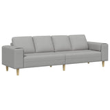 Living Room Couch Cloud Grey 250 x 77 x 76 cm Polyester 3335089