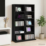 CD Cabinet Black Oak 65 x 23.5 x 97.5 cm Engineered Wood 8012676