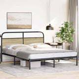 Bed Frame Without Mattress 160x200 cm Sonoma Oak Engineered Wood 4100261