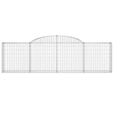 Arched Gabion Baskets 12 pcs 300x30x80/100 cm Galvanised Iron 3146513