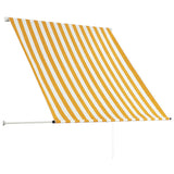 143752 Retractable Awning 150x150 cm Yellow and White
