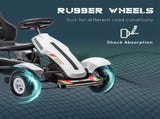 Children Pedal Go Kart, Kids Ride On Racer with Adjustable Seat, Inflatable Rubber Tyres, Handbrake, T3398P348353