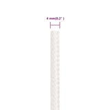 Boat Rope Full White 4 mm 500 m Polypropylene 152543