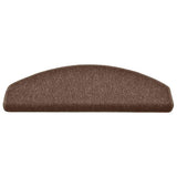 Stair Mats 30 pcs 65x24x4 cm Brown Half Round Large 3365760