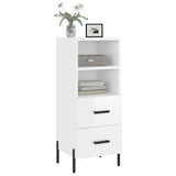 Sideboard High Gloss White 34.5x34x90 cm Engineered Wood 828678