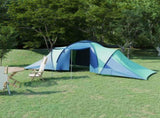 Camping Tent 6 Persons Blue and Green 93184