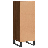 Sideboard Brown Oak 34.5x34x90 cm Engineered Wood 828827