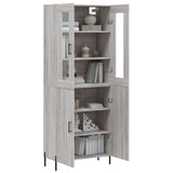 Highboard Grey Sonoma 69.5x34x180 cm Engineered Wood 3198223