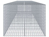 Gabion Basket with Cover 800x100x100 cm Galvanised Iron 3295204