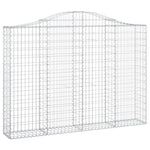 Arched Gabion Basket 200x30x140/160 cm Galvanised Iron 153387