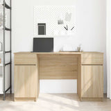 Desk with Drawer Sonoma oak 140 x 49 x 76 cm Engineered wood 3328509