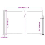 Retractable Side Awning Cream 117x300 cm 4004280
