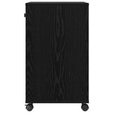 Printer Stand Plain Black Oak 60 x 40 x 68.5 cm Engineered Wood 8004431