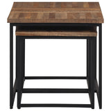 Nesting Coffee Tables 3 pcs Solid Wood Teak 358535