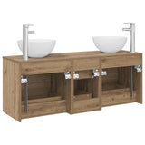 Bathroom Cabinet Set 3 pcs Artisan Oak 49.5 x 35 x 63 cm 3405802