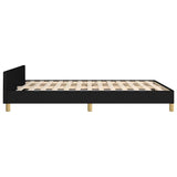 Bed Frame without Mattress Black 180x200cm Super King Fabric 349895