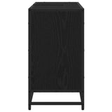 Bathroom Cabinet Black Oak 80 x 33 x 60 cm Engineered Wood 883639