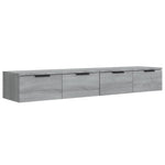 Wall Cabinets 2 pcs Grey Sonoma 68x30x20 cm Engineered Wood 3115898