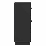 Drawer Cabinet Black 33 x 34.5 x 87 cm Engineered Wood 895306