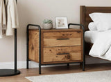 Bedside Cabinet Old Wood 40 x 30 x 50 cm Engineered Wood 8013490