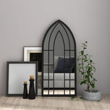 Mirror Black 100x45 cm Iron for Indoor Use 3093524