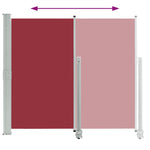 Patio Retractable Side Awning 160x300 cm Red 48351