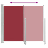 Patio Retractable Side Awning 160x300 cm Red 48351