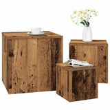 Side Tables 3 pcs Artisan Oak Engineered Wood 856677