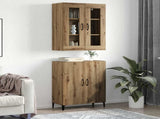 Highboard 2 pcs Artisan Oak Engineered Wood 3394588
